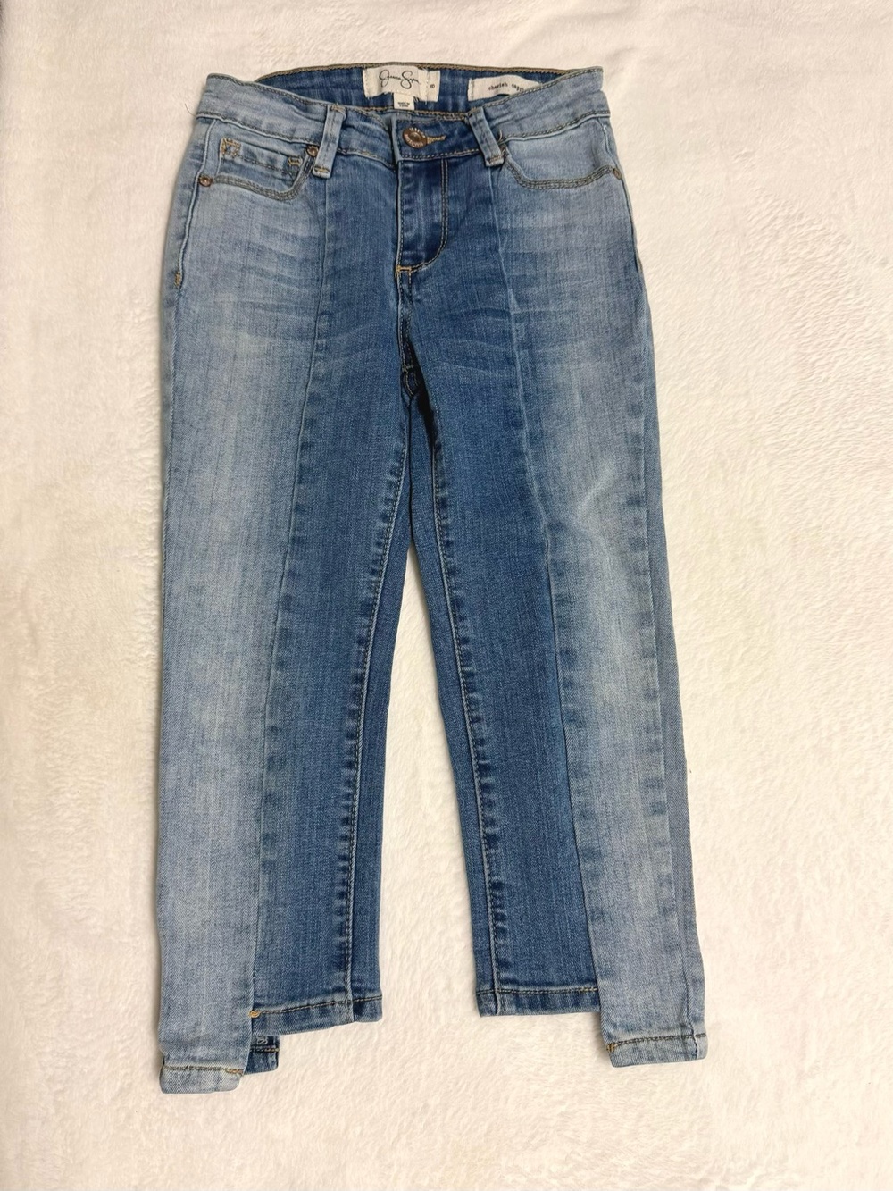 Jessica Simpson Two-Tone Blue Skinny Jeans